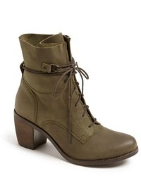 Steve Madden Rambow Leather Lace Up Bootie