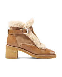 Laurence Dacade Snow Med Glossed Leather And Suede Ankle Boots
