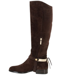 Trussardi 20mm Crust Leather Riding Boots