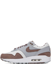 Nike White Gray Air Max 1 Shima Shima Sneakers