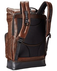 Tumi Alpha Bravo Luke Leather Roll Top Backpack Backpack Bags
