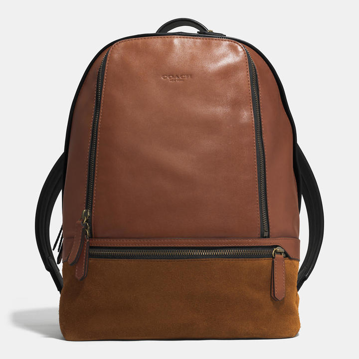 Coach leather deals bleecker backpack