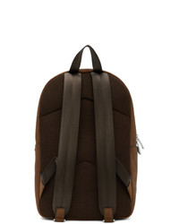 BOSS Brown Leather Crosstown Backpack