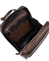 Prada Calfskin Slim Backpack With Zip Closures