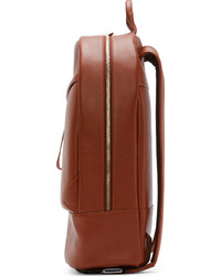 WANT Les Essentiels De La Vie Cognac Leather Kastrup Backpack