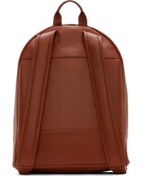 WANT Les Essentiels De La Vie Cognac Leather Kastrup Backpack