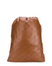 Stella McCartney Logo Perforated Drawstring Backpack