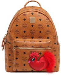 MCM Small New Years Faux Leather Backpack