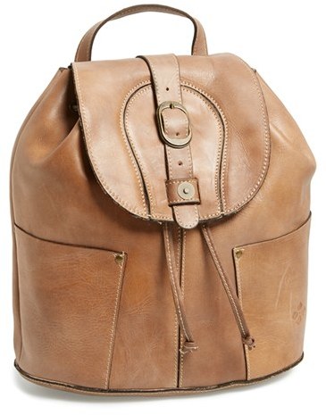 Patricia Nash Brionne Leather Backpack-Parisian Floral Beige-NWT