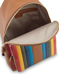 Anya Hindmarch Rainbow Calfskin Leather Backpack Caramel