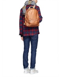 Nobrand Sacados Washed Leather Pocket Backpack