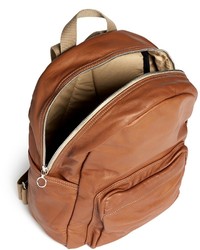 Nobrand Sacados Washed Leather Pocket Backpack