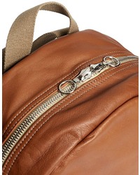 Nobrand Sacados Washed Leather Pocket Backpack