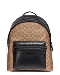 Coach Signature Charter Canvas Leather Backpack