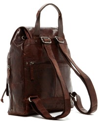 Jack Georges Spikes Sparrow Buffalo Leather Backpack