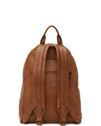 Officine Creative Tan Leather Oc Backpack