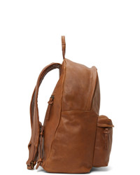 Officine Creative Tan Leather Oc Backpack