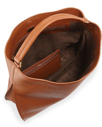 Tom Ford Alix Large Leather Hobo Bag Tan