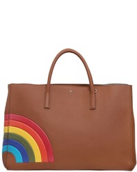 Anya Hindmarch Maxi Ebury Rainbow Embossed Leather Bag