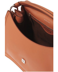 Tod's Double T Leather Shoulder Bag Tan