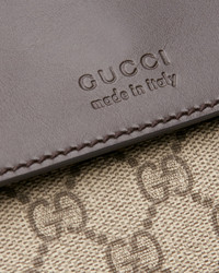 Gucci Eden Gg Supreme Leather Trim Messenger Bag Brown