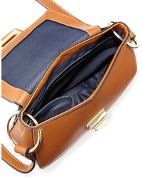 French Connection Fiona Flap Top Saddle Bag Nutmeg