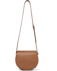 Givenchy Infinity Mini Chain Trimmed Leather Shoulder Bag Brown