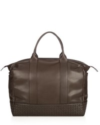 Bottega Veneta Intrecciato Panelled Leather Weekend Bag