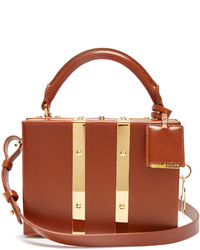 Sophie Hulme Mini Albany Leather Box Bag
