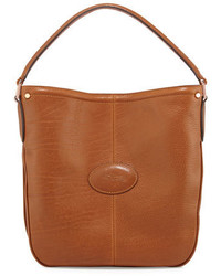 Longchamp Mystery Leather Hobo Bag Cognac