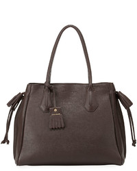 Longchamp Penelope Leather Shoulder Bag Ebony