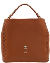 Roberto Cavalli Regina Leather Shoulder Bag