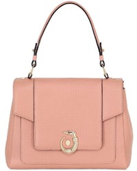Trussardi Lovy Perforated Leather Top Handle Bag