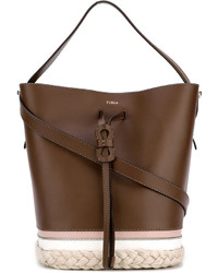 Furla Woven Detail Shoulder Bag