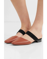 Neous Epi Leather And Suede Mules