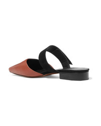 Neous Epi Leather And Suede Mules