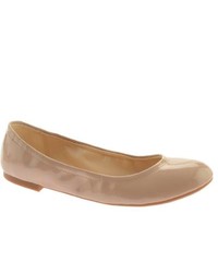 Nine West Andhearts3 Taupe Softy Patent Polyurethane Ballet Flats