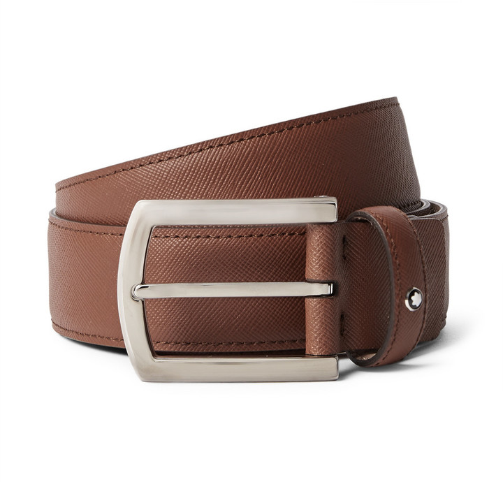 montblanc brown belt