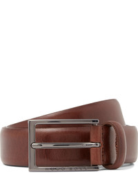 Hugo Boss 3cm Brown Leather Belt