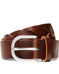 Paul Smith 3cm Brown Woven Leather Belt