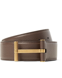 Tom Ford 4cm Brown Full Grain Leather Belt