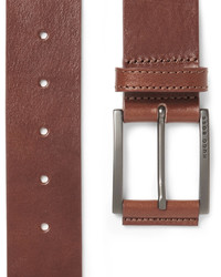 Hugo Boss 4cm Brown Sian Leather Belt