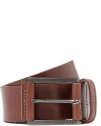Hugo Boss 4cm Brown Sian Leather Belt