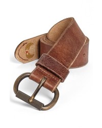 A. Kurtz Clark Leather Belt Brown 32