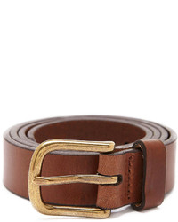 American Apparel One Inch Flat Edge Leather Belt