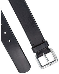 Andrew Marc Beveled Leather Belt