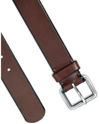 Andrew Marc Beveled Leather Belt