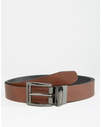 Ted Baker Belt In Leather Reversible