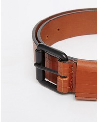 Asos Brand Hand Carved Leather Belt