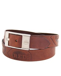 Eagles Wings Brown Cincinnati Reds Brandish Leather Belt
